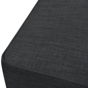 Gliding Ottoman in Coal Grey